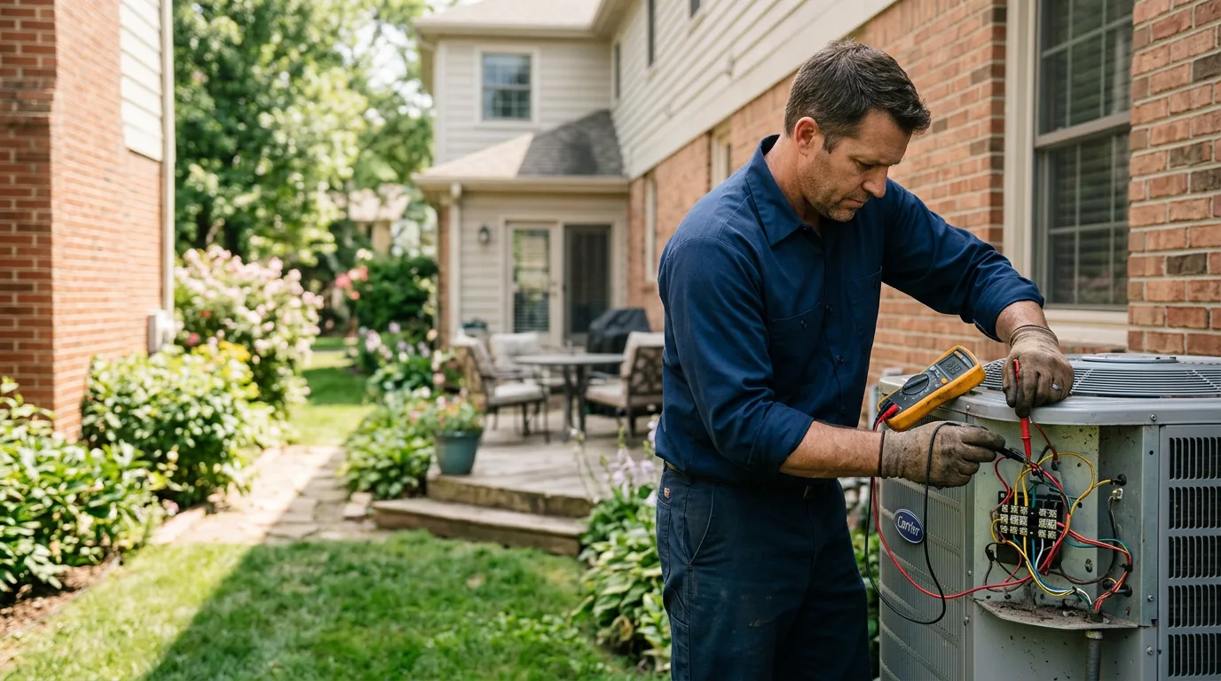 HVAC technician working near Ohio City, OH
